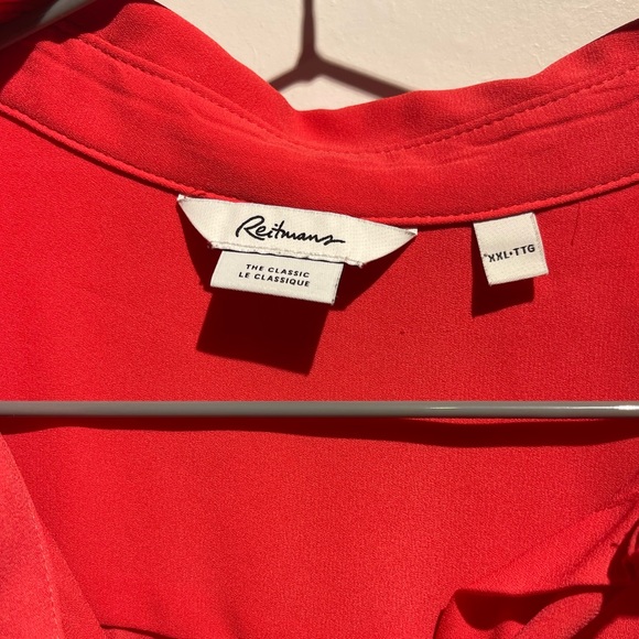 Reitmans pink/coral button down - Picture 2 of 2